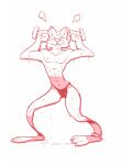  2022 abs anthro blush bodily_fluids canid canine canis clothing eccentricchimera flattened hi_res male mammal simple_background sketch solo sweat toony underwear unknown_character weights wolf 