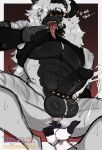 abs absurd_res accessory adixcus_(character) anal anal_fingering animal_humanoid armwear black_body bovid bovid_humanoid bovine bovine_humanoid caprine chin_piercing clothing cock_ring collar dialogue ear_piercing ear_ring facial_piercing fingering fishnet_armwear fishnet_clothing fur furgonomics furry-specific_piercing genital_piercing genitals hand_tattoo hi_res horn horn_jewelry horn_ring humanoid jewelry male mammal mammal_humanoid multiple_piercings muscular muzzle_piercing nipple_piercing nipples nose_piercing penis penis_accessory penis_jewelry penis_piercing piercing ring_(jewelry) ring_piercing sheep solo spiked_collar spikes steamy_breath tattoo tongue tongue_out tongue_piercing tooth_piercing unknown_artist white_body white_fur yellow_eyes