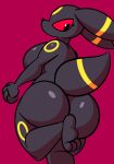  anthro big_breasts big_butt black_body black_eyes breasts butt eeveelution ekkokenight female hi_res huge_breasts huge_butt looking_back nintendo nude pok&eacute;mon pok&eacute;mon_(species) red_sclera side_boob solo thick_thighs umbreon video_games 