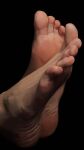  1other absurdres black_background close-up feet_only fingernails highres nyozantium original realistic simple_background soles 