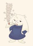 2025 3_toes anthro barefoot blue_clothing cave_story clothed clothed_anthro clothed_female clothing digital_drawing_(artwork) digital_media_(artwork) drugs facial_scar feet female female_anthro full-length_portrait fur hands_on_hips hi_res lagomorph looking_at_viewer mammal marijuana mario_smoking_weed mimiga oofmasterxd open_mouth open_smile paws plantigrade portrait ralsei_smoking_blunt scar simple_background smile smoking smoking_marijuana solo standing sue_sakamoto toes white_background white_body white_fur