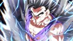  1boy aura battle_damage black_eyes black_hair closed_mouth dougi dragon_ball dragon_ball_super dragon_ball_super_super_hero electricity male_focus muscular muscular_male red_sash rom_(20) sash serious solo son_gohan standing torn_clothes 