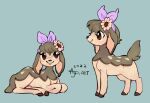  ajarting cervid cervine clover_coin clovercoin deerling female mammal nintendo pok&eacute;mon pok&eacute;mon_(species) video_games 