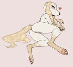  &lt;3 2020 aggressive_retsuko anthro borzoi brown_tail butt canid canine canis domestic_dog female full-length_portrait fur genitals gloves_(marking) hi_res hunting_dog inui_(aggressive_retsuko) leg_markings long_ears looking_at_viewer looking_back looking_back_at_viewer lying mammal markings nude on_side pawpads portrait presenting presenting_pussy pussy sanrio sighthound socks_(marking) solo w4g4 white_body white_fur 