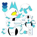 2024 4_fingers anthro blue_ears blue_hair cable_tail clothing darkner deltarune digital_drawing_(artwork) digital_media_(artwork) eyelashes female fingers flail floating_hands front_view hair heart_symbol holding_flail holding_object holding_weapon mammal melee_weapon motion_lines mouth_closed outlet portrait roockrt simple_background smile solo tasque_manager three-quarter_portrait undertale_(series) weapon white_background white_body white_clothing yellow_eyes