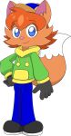 alpha_channel anthro baseball_cap black_clothing black_footwear black_gloves black_handwear black_shoes blue_bottomwear blue_clothing blue_eyes blue_pants bottomwear canid canine clothing fan_character footwear fox fox_oren fox_tail fur gloves green_clothing green_jacket green_topwear hair handwear hat headgear headwear hi_res jacket joneoyvilde03 long_sleeves male mammal medium_hair orange_body orange_clothing orange_fur orange_hair orange_hat orange_headwear pants pink_nose shoes simple_background smile solo tail topwear transparent_background