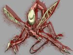 2011 3_toes ambiguous_gender arachnid arthropod claws fangs feet feral insect_wings jade_cocoon long_tongue quadruped red_body scorpion solo spikes spikes_(anatomy) toe_claws toes tongue tuturis wings yoma 