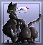  18:19 2022 anal anthro balls bent_over big_balls big_butt black_body black_eyes black_fur blush blush_lines bottomless butt butt_focus butt_grab cartoon_network clothed clothing curvy_figure dialogue digital_media_(artwork) domestic_cat down duo english_text eyewear face_in_ass fan_character felid feline felis fur genitals girly glasses green_sclera hand_on_butt hi_res hoodie hoodie_only huge_butt invalid_tag looking_back male mammal mao_mao:_heroes_of_pure_heart moan mostly_nude nude open_mouth oral partially_clothed presenting presenting_hindquarters rear_view rimming sex shaded sheriff_mao_mao_mao simple_background sleepyinu slightly_chubby standing teapot_(body_type) text thick_thighs tongue tongue_out topwear topwear_only voluptuous wide_hips 