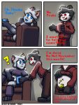 andy(connorsconnor) anthro chastity_cage chastity_device colored comic conley connorsconnor duo female hi_res hybrid infidelity male male/female mammal meme no_nut_november shaded