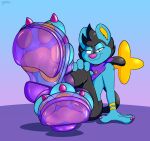 absurd_res ambiguous_gender anthro benjipaws claw_polish claws clothing colorful_background crossed_feet feet felid feline femboy foot_fetish foot_focus footwear generation_4_pokemon glistening glistening_clothing glistening_feet glistening_footwear hi_res high_heels kerchief lion luxio mammal neckerchief neckwear nintendo pantherine pawpads paws pokemon pokemon_(species) shoe_fetish shoes sitting sitting_on_ground smile smiling_at_viewer smirk smirking_at_viewer solo toe_claws translucent translucent_clothing translucent_footwear twinkle_moondust