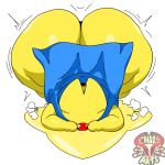 1:1 2025 ambiguous_gender artist_logo ass_up bent_over big_butt blue_cape blue_clothing blush blush_lines bottomless butt cape cape_only chaosarts clothed clothing digital_drawing_(artwork) digital_media_(artwork) eyeless faceless feral front_view gem huge_butt hyper hyper_butt kirby_(series) kirby_air_riders logo lying mostly_nude mouthless nintendo noseless on_front red_gem solo starman_(kirby) warp_star wide_hips yellow_body