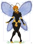  2022 amber_hair animal_humanoid antennae_(anatomy) anthro arthropod arthropod_humanoid balls bee big_balls black_eyes colored_sketch curvy_figure ear_piercing ear_ring eyelashes flaccid foreskin genitals girly hair hi_res hourglass_figure humanoid humanoid_genitalia humanoid_penis hymenopteran insect insect_humanoid insect_wings licking licking_lips long_foreskin male nude penis piercing presenting presenting_balls presenting_penis ring_piercing signature simple_background sketch solo standing tongue tongue_out trials_in_tainted_space umbraunderscore wide_hips wings yellow yellow_body zil 