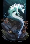 2025 ambiguous_gender anthozoan aquatic_dragon arronax bubble clip_studio_paint_(artwork) cnidarian coral digital_drawing_(artwork) digital_media_(artwork) digital_painting_(artwork) dragon eel feral fin fin_piercing fish furgonomics furry-specific_piercing gills hi_res ingridskogstad male_(lore) marine moray_eel mythological_creature mythological_scalie mythology paint_tool_sai_(artwork) painting_(artwork) piercing purple_eyes rock scalie sitting solo underwater water white_body wingless_dragon