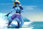  anthro beach dragon hi_res raining sea seaside summer surf teryx teryx_commodore water wave 