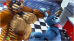 2025 3d_(artwork) anal animatronic anthro appliance artist_logo bear big_butt big_moobs big_nipples blue_body blue_eyes bodily_fluids bonnie_(fnaf) bow_tie bow_tie_only brown_body butt checkered checkered_floor cum darkened_nipples digital_media_(artwork) duo ear_pull five_nights_at_freddy's freddy_(fnaf) genital_fluids glowing glowing_eyes green_eyes hi_res huge_butt kitchen kitchen_appliance lagomorph leporid light logo looking_at_viewer looking_pleasured machine male male/male mammal microwave_oven moobs moonwulf mostly_nude nipples nude orgasm orgasm_face overweight punishment_sex rabbit recording recording_sex robot scottgames security_footage source_filmmaker_(artwork) sunlight tail thick_arms thick_thighs tongue tongue_out wide_hips window_light