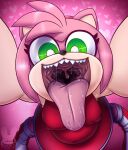  amy_rose anthro cabezilla female hi_res imminent_vore mouth_shot open_mouth sega sonic_the_hedgehog_(series) vore 