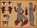 anthro canid canine ember_the_kitsune fox hi_res jakkewolf1 male mammal solo