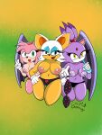 absurd_res amy_rose bat blaze_the_cat cryptid_creationz domestic_cat eulipotyphlan felid feline felis female group hedgehog hi_res mammal rouge_the_bat sega sonic_the_hedgehog_(series) trio