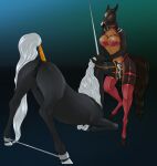 2023 5_fingers alisian ambiguous_gender anatomically_correct anatomically_correct_anus anatomically_correct_genitalia anatomically_correct_vulva animal_genitalia animal_vulva anthro anthro_on_feral anthro_penetrating anthro_penetrating_feral anus areola balls balls_deep bestiality black_anus black_vulva bodily_fluids bra brown_eyes brown_tail clothing collar cum cum_drip cum_dripping_from_mouth cum_in_mouth cum_inside cum_on_balls digital_media_(artwork) dominant dominant_anthro dominant_intersex dripping duo equid equine equine_anus equine_genitalia equine_vulva eyebrows face_fucking facial_markings female female_penetrated feral feral_penetrated fingers fluffymare genital_fluids genitals gradient_background hair halter head_markings herm_(lore) hi_res hooves horn horn_grab horse intersex intersex/female intersex_penetrating irrumatio kneeling legwear long_horn mammal mane markings mythological_creature mythological_equine mythology nipple_piercing nipples oral oral_penetration orange_eyes penetration penile penis_in_mouth piercing raised_tail red_clothing red_legwear red_stockings restraints sex simple_background spiked_collar spikes spreader_bar stockings submissive submissive_female submissive_feral tail tail_wraps teats udders underwear unicorn vulva white_hair white_hooves white_horn white_mane white_tail widow_(allenh13) wraps
