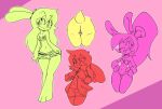  2022 absurd_res anthro bottomwear breasts butt clothed clothing digital_media_(artwork) ear_piercing female genitals hair hi_res jacket lagomorph leporid long_ears long_hair looking_at_viewer mammal noozy nova_rain open_mouth pants piercing ponytail pussy rabbit shantae shantae_(series) simple_background smile standing topwear video_games wayforward 