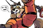  anthro bulge butt butt_focus fur guardians_of_the_galaxy male mammal marvel multicolored_body multicolored_fur procyonid raccoon rocket_raccoon skipperz solo two_tone_body two_tone_fur yellow_sclera 