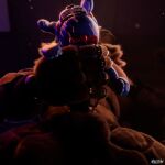 1:1 3d_(artwork) abs afterglownsfw all_the_way_through animatronic anthro balls big_balls big_penis blender_(artwork) blender_cycles_(artwork) bodily_fluids bottomless bottomless_anthro bottomless_male bow_tie charr chromatic_aberration claws clothed clothing corridor cum cum_in_mouth cum_inside cum_on_face cum_on_penis cum_through depth_of_field digital_media_(artwork) english_text fangs felid feline five_nights_at_freddy's fucked_silly fur genital_fluids genitals guild_wars hi_res horn humanoid hybrid joints lagomorph leporid living_condom machine male male/male mammal medical_instrument office on_model pecs penetrable_sex_toy penetration penis portrait precum puppet_bonnie_(fnafsl) rabbit robot scientific_instrument scottgames sex sex_toy sister_location standing tagme teeth text tongue unknown_artist wall_(structure) widescreen wire