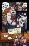  abs absurd_res angry annoyed anthro bar_counter belly big_muscles big_pecs bodily_fluids bottomwear chair claws clothed clothing comic counter covering covering_chest covering_self dialogue eeveelution english_text furniture gameplay_mechanics generation_3_pokemon generation_6_pokemon generation_7_pokemon generation_8_pokemon group harness hi_res huge_pecs jockstrap jockstrap_only kick lactating larger_male lycanroc male male/male male_lactation midnight_lycanroc milk mostly_nude muscular muscular_male nervous nintendo obstagoon pecs pink_sclera pokemon pokemon_(species) raised_clothing raised_shirt raised_tank_top raised_topwear shiny_pokemon shirt shorts size_difference smaller_male speech_bubble startled sylveon tank_top teeth text thepurp tongue tongue_out topless topwear underwear underwear_only zang_(thepurp) zangoose 