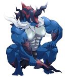  abs absurd_res anthro areola bulge clothing crouching hi_res hisuian_form hisuian_samurott horn looking_at_viewer maldu male melee_weapon muscular muscular_male nintendo nipples pok&eacute;mon pok&eacute;mon_(species) regional_form_(pok&eacute;mon) samurott solo sword underwear video_games weapon 