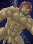  abs anthro balls biceps felid flaccid genitals hi_res jewelry lifewonders lion looking_at_viewer male mammal muscular muscular_anthro muscular_male necklace nothregal nude oz_(tas) pantherine pecs penis sky solo star starry_sky tokyo_afterschool_summoners video_games 