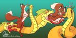  areola disney eyes_closed fangs female flower forked_tongue fox_and_the_hound fruit_python green_eyes hi_res long_tongue mango_(omny87) nipples nude omny87 plant pupils red_eyes reptile scalie slit_pupils snake sniffing tongue tongue_out vixey vore 