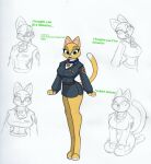  absurd_res android anthro big_breasts breasts clothing collar domestic_cat felid feline felis female hi_res hybrid lightyear_(film) machine mammal pace-maker robot solo thick_thighs uniform 