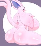  absurd_res anthro breasts eeveelution espeon female hi_res hyper nintendo omenyanozero pink_body pok&eacute;mon pok&eacute;mon_(species) solo video_games 