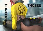  anthro boots canid canine canis clothing coyote cyberpunk cyberpunk_2077 fashion feet female footwear hair jacket mammal pawpads red_hair shoes solo thrashcub toeless_boots toeless_footwear toeless_shoes toes topwear yellow_clothing yellow_jacket_(clothing) yellow_topwear young 