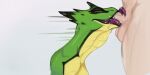anthro anthro_penetrated deadlock deep_throat duo fellatio female female_anthro female_on_human female_penetrated genitals green_body green_scales hi_res human human_on_anthro human_penetrating human_penetrating_anthro humanoid_genitalia humanoid_penis interspecies long_neck long_tongue male male/female male_human male_penetrating male_penetrating_anthro male_penetrating_female mammal neck_bulge oral oral_penetration penetration penile penis reptile scales scalie sex side_view snake soapydraws tongue tongue_out tonguejob valve vyper_(deadlock) yellow_eyes