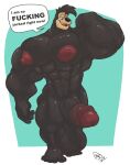 2023 4_fingers 5_toes abs absurd_res anthro areola balls barazoku biceps big_balls big_muscles big_nipples big_pecs big_penis biped black_body black_hair black_nose black_penis canid canine canis countershade_face countershading digital_drawing_(artwork) digital_media_(artwork) disney domestic_dog english_text erection feet fingers flexing flexing_bicep floppy_ears forearm_muscles foreskin front_view full-length_portrait genitals glans goof_troop hair hi_res huge_balls huge_muscles huge_nipples huge_pecs huge_penis humanoid_feet humanoid_genitalia humanoid_hands humanoid_penis hyper hyper_balls hyper_genitalia hyper_muscles hyper_penis looking_down looking_down_at_self male male_anthro mammal max_goof maxpany muscular muscular_anthro muscular_arms muscular_male muscular_thighs nails narrowed_eyes nipples nude nude_anthro nude_male open_mouth open_smile partially_retracted_foreskin pecs penis pink_tongue plantigrade portrait profanity quads red_areola red_glans red_nipples shaded signature simple_background smile solo speech_bubble standing talking_to_self tan_face teeth text toenails toes tongue triceps vein veiny_penis