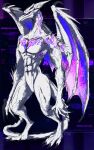 2026 5_fingers 5_toes abs absurd_res alien anthro back_wings biped circuit_markings claws colored_sketch dragon fan_character fangs feet finger_claws fingers folded_wings forehead_gem gem gradient_wings hi_res long_neck male markings membrane_(anatomy) muscular muscular_male mythological_creature mythological_scalie mythology pecs purple_eyes purple_membrane scales scalie shaded shadowsoulful sketch smile smiling_at_viewer solo space_dragon_(metroid) spikes spikes_(anatomy) spines standing tail teeth toe_claws toes white_body white_scales wings