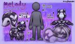  absurd_res big_butt bisexual_pride_colors butt chart chest_tufts colored_nails eyeshadow female feral heart_(marking) height_chart hi_res huge_butt hyper hyper_butt lgbt_pride makeup melody_(kazukio) model_sheet nails pastelassz pink_nose pride_colors purple_eyeshadow purple_nails semi-anthro silhouette size_difference solo solo_focus thick_thighs 