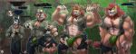 2026 alfredafton anthro belt biceps big_bulge big_muscles big_pecs black_nose blue_eyes body_hair brutification bulge bursting_through_clothing chest_hair chest_tuft claws clothed clothing collar dialogue digital_media_(artwork) domestic_cat duo expansion eyewear felid feline felis flexing flexing_bicep flexing_both_biceps fur genital_expansion glasses glowing glowing_eyes green_eyes growth hi_res himbofication huge_muscles huge_pecs lion male mammal mane mind_control muscle_growth muscular muscular_anthro muscular_arms muscular_male muscular_thighs nipples offscreen_character pantherine pec_expansion pecs penis_expansion personality_change pubes sequence sharp_teeth solo species_transformation tail tan_body tan_fur teeth thick_thighs thigh_expansion tight_clothing torn_clothing transformation transformation_sequence tuft underwear underwear_only