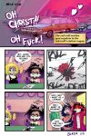 angry anthro artist_name bat-eared_fox big_breasts black_choker black_clothing black_hair black_jewelry black_necklace black_topwear blonde_hair blue_eyes boker bovid breasts canid canine canis caprine car car_sex cheek_tuft choker cleavage clothed clothing comic corndog creating_art dialogue drawing drawing_(object) ear_piercing english_text eyeshadow facial_tuft female female/female food fox frown fur goat group hair head_wings industrial_piercing industrial_piercing_ladder jealous jewelry lagomorph laura_derose leporid lilith_(boker) looking_away makeup mammal mary_(boker) necklace orange_body orange_fur parking_lot piercing pink_body pink_fur profanity purple_body purple_eyeshadow purple_fur purple_hair questioning_sexuality rabbit red_trenchcoat red_wolf sex signature sleeveless_topwear station_wagon text topwear tuft unusual_wing_placement val_(boker) vehicle walking_away white_body white_fur wings wolf