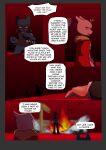absurd_res anthro blood blue_body blue_fur bodily_fluids canid canine clothed clothing comic corpse digital_media_(artwork) english_text epsilon_(novaarts) fur generation_1_pokemon generation_4_pokemon group hair hi_res human humanoid legendary_pokemon lu_(novaarts) male mammal melee_weapon mewtwo nintendo novaarts pokemon pokemon_(species) pokemon_mystery_dungeon riolu simple_background spike_chunsoft tail talking_to_another text text_box weapon