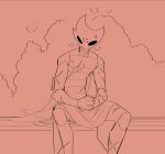2025 anthro arthropod digital_drawing_(artwork) digital_media_(artwork) empty_eyes hi_res hollow_knight_(franchise) horn insect insect_wings interlocked_fingers looking_at_viewer male nerunaur scar signature simple_background sitting solo team_cherry wings
