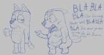2025 4_fingers absurd_res angry anthro australian_cattle_dog bandit_heeler belly belly_rolls big_belly big_eyes biped blue_and_grey blue_text bluey_(series) breasts can canid canine canis cattledog chilli_heeler container dialogue digital_drawing_(artwork) digital_media_(artwork) domestic_dog duo ears_back english_description english_text eyebrows featureless_breasts featureless_crotch female fingers frown genitals gesture gloves_(marking) grey_background half-closed_eyes hand_gesture herding_dog hi_res holding_can holding_container holding_object humanoid_hands husband husband_and_wife innie_vulva iris leg_markings looking_at_another looking_back looking_back_at_another male mammal markings married_couple mature_anthro mature_female mature_male medium_breasts monochrome monotone_background mouth_closed narrowed_eyes navel no_pupils nude nude_anthro nude_female nude_male obese obese_anthro obese_female open_frown open_mouth overweight overweight_anthro overweight_female pastoral_dog pivoted_ears plantigrade pointing pointing_at_another pointy_ears prick_ears profanity sagging_breasts simple_background sketch snout socks_(marking) straight_legs talking_to_another teeth text thick_eyebrows three-quarter_view tongue vulva wife xthe_real_cjx
