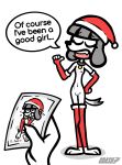2025 4_fingers absurd_res ambiguous_gender anthro armwear artist_name bangs black_collar black_text breasts c.dash37 canid canine canis christmas christmas_clothing christmas_headwear claws clothing collar collar_tag convenient_censorship dialogue disembodied_hand domestic_dog duo english_text eyebrow_through_hair eyebrows eyelashes eyes_closed faceless_ambiguous faceless_anthro faceless_character fangs female female_anthro female_focus fifi_(somemf) finger_claws fingers floppy_ears fur genitals gesture grey_body grey_fur grey_hair hair hand_gesture hand_on_hip hand_on_own_hip hands_behind_head hat headgear headwear heart_symbol hearts_around_head hi_res holding_photo holidays humanoid_genitalia humanoid_vulva legwear mammal mostly_nude mostly_nude_anthro mostly_nude_female multicolored_armwear multicolored_body multicolored_clothing multicolored_fur multicolored_legwear navel nipples open_mouth photo pink_nipples pink_tongue pointing pointing_at_self poodle red_armwear red_clothing red_hat red_headwear red_legwear santa_hat sitting small_breasts snout solo_focus spread_legs spreading tail talking_to_another teeth text tongue translucent translucent_hair two_tone_armwear two_tone_body two_tone_clothing two_tone_fur two_tone_hat two_tone_legwear vulva white_armwear white_body white_clothing white_fur white_hat white_headwear white_legwear