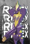abs amped_toxtricity anthro athletic athletic_anthro athletic_male balls biceps big_penis calf_muscles generation_8_pokemon genitals half-closed_eyes hands_behind_head huge_penis hyper hyper_genitalia hyper_penis long_penis male markings mohawk narrowed_eyes nintendo pecs penis pokemon pokemon_(species) purple_body quads saggy_balls short_tail solo spikes spikes_(anatomy) tail text toxtricity vein veiny_penis vikifox yellow_body