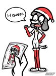 2025 4_fingers absurd_res ambiguous_gender anthro armwear artist_name bangs black_collar black_eyes black_text bodily_fluids breasts c.dash37 canid canine canis christmas christmas_clothing christmas_headwear claws clothing collar collar_tag dialogue disembodied_hand domestic_dog duo english_text eyebrow_through_hair eyebrows eyelashes faceless_ambiguous faceless_anthro faceless_character fangs female female_anthro female_focus fifi_(somemf) finger_claws fingers floppy_ears fur genitals gesture grey_body grey_fur grey_hair hair hand_gesture hand_on_hip hand_on_own_hip hands_behind_head hat headgear headwear heart_symbol hearts_around_head hi_res holding_photo holidays humanoid_genitalia humanoid_vulva legwear mammal mostly_nude mostly_nude_anthro mostly_nude_female multicolored_armwear multicolored_body multicolored_clothing multicolored_fur multicolored_legwear navel nervous nervous_sweat nipples open_mouth photo pink_nipples pink_tongue pointing pointing_at_self poodle red_armwear red_clothing red_hat red_headwear red_legwear santa_hat sitting small_breasts snout solo_focus spread_legs spreading stuttering sweat tail talking_to_another teeth text tongue translucent translucent_hair two_tone_armwear two_tone_body two_tone_clothing two_tone_fur two_tone_hat two_tone_legwear vulva white_armwear white_body white_clothing white_fur white_hat white_headwear white_legwear wide_eyed