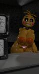  5_fingers absurd_res adri164 areola big_areola big_breasts breasts female fingers five_nights_at_freddy&#039;s five_nights_at_freddy&#039;s_2 genitals hi_res looking_at_viewer nipple_piercing nipples orange_areola piercing pussy scottgames toy_chica_(fnaf) video_games wide_hips womb_tattoo yellow_body 