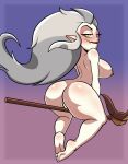 2025 5_toes absurd_res amber_eyes anus areola bedroom_eyes bent_legs big_areola big_breasts big_butt big_eyes big_hair biped black_eyebrows blush blushing_profusely body_blush border breast_blush breasts broom broom_riding butt butt_blush cleaning_tool curved_eyebrows digital_drawing_(artwork) digital_media_(artwork) disney eda_clawthorne eyebrows eyelashes fangs feet female flowing_hair genitals glistening glistening_areola glistening_body glistening_breasts glistening_butt glistening_eyelids glistening_eyes glistening_genitalia glistening_legs glistening_lips glistening_nose glistening_shoulders glistening_skin glistening_thighs glistening_vulva gold_(metal) gold_tooth gradient_background grey_hair hair half-closed_eyes head_turned hi_res huge_hair humanoid humanoid_pointy_ears iris leg_blush light_areola light_body light_hair light_nipples light_skin lips long_eyelashes looking_at_viewer looking_back looking_back_at_viewer mature_female mature_humanoid narrowed_eyes nipples not_furry nude nude_female nude_humanoid pink_areola pink_blush pink_nipples plump_labia pointy_ears pointy_nose puffy_areola pupils red_lips red_vulva seductive shoulder_blush simple_background solo teeth teeth_showing the_owl_house thick_bottom_lip thick_thighs thigh_blush three-quarter_view toes translucent_border vulva white_sclera witch_(the_owl_house) witchartnsfw
