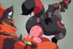 anthro anus augury_(artist) big_butt big_penis breasts butt duo eeveelution female generation_2_pokemon generation_7_pokemon genitals hi_res huge_butt huge_penis hyper hyper_genitalia hyper_penis looking_at_another looking_back looking_back_at_another male nintendo penetration penile penile_penetration penile_spines penis penis_in_vagina penis_knot pokemon pokemon_(species) torracat umbreon vaginal vaginal_penetration