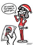2025 4_fingers absurd_res ambiguous_gender anthro armwear artist_name bangs black_collar black_text breasts c.dash37 canid canine canis christmas christmas_clothing christmas_headwear claws clothed clothed_anthro clothed_female clothing collar collar_tag convenient_censorship dialogue disembodied_hand domestic_dog dress duo english_text eyebrow_through_hair eyebrows eyelashes eyes_closed faceless_ambiguous faceless_anthro faceless_character fangs female female_anthro female_focus fifi_(somemf) finger_claws fingers floppy_ears fur gesture grey_body grey_fur grey_hair hair hand_gesture hand_on_hip hand_on_own_hip hands_behind_head hat headgear headwear heart_symbol hearts_around_head hi_res holding_photo holidays legwear mammal multicolored_armwear multicolored_body multicolored_clothing multicolored_dress multicolored_fur multicolored_legwear open_mouth photo pink_tongue pointing pointing_at_self poodle red_armwear red_clothing red_dress red_hat red_headwear red_legwear ruined_reputation santa_hat sitting small_breasts snout solo_focus spread_legs spreading tail talking_to_another teeth text tongue translucent translucent_hair two_tone_armwear two_tone_body two_tone_clothing two_tone_dress two_tone_fur two_tone_hat two_tone_legwear white_armwear white_body white_clothing white_dress white_fur white_hat white_headwear white_legwear