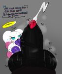 areola arthropod balls big_balls big_breasts big_penis big_tongue black_body blue_eyes bodily_fluids breasts chao_(sonic) cum cumshot dark_chao duo ejaculation english_text erection exclamation_point female first_person_view fly_(animal) genital_fluids genitals genki_diama halo hero_chao huge_balls huge_breasts huge_penis humanoid hyper hyper_balls hyper_genitalia hyper_penis insect inverted_nipples latluxlula licking male male/female male_pov musk nipples nude open_mouth oral penile penis penis_lick profanity purple_areola question_mark sega sex smelly sonic_the_hedgehog_(series) text tongue tongue_out white_body zetsu_bough